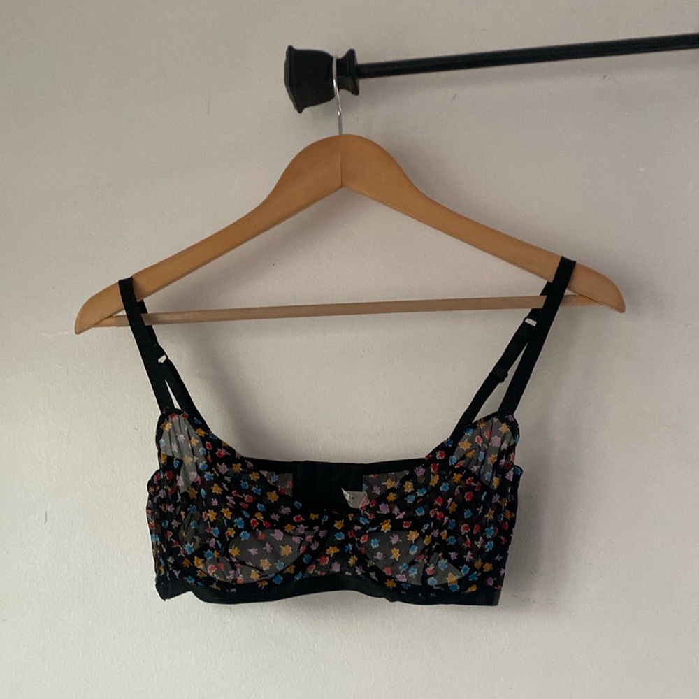 Free People 34D Capri Demo Wired Floral Bra - Picture 2 of 13